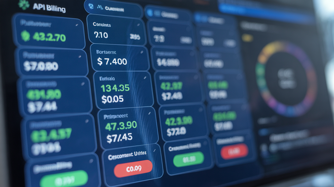 Computer screen showing transparent API pricing details, emphasizing clarity.