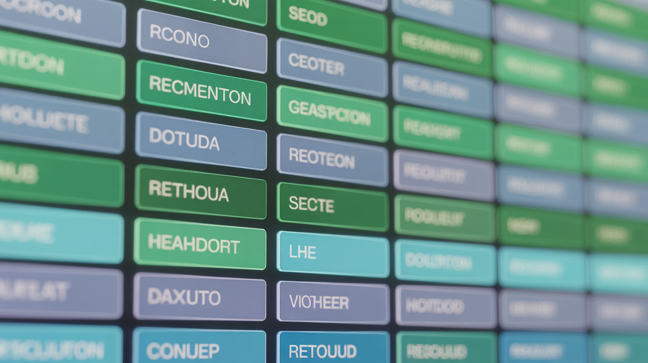 Extracted entities from seed keywords on a screen, highlighted nouns.