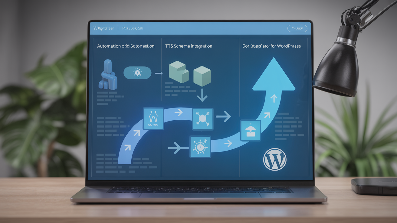 Digital display with TTS and schema workflow automation.